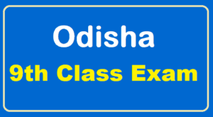 Odisha 9th Class Result